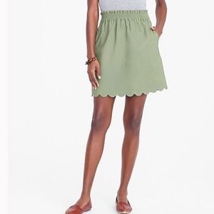 J. Crew Scalloped Sidewalk Skirt